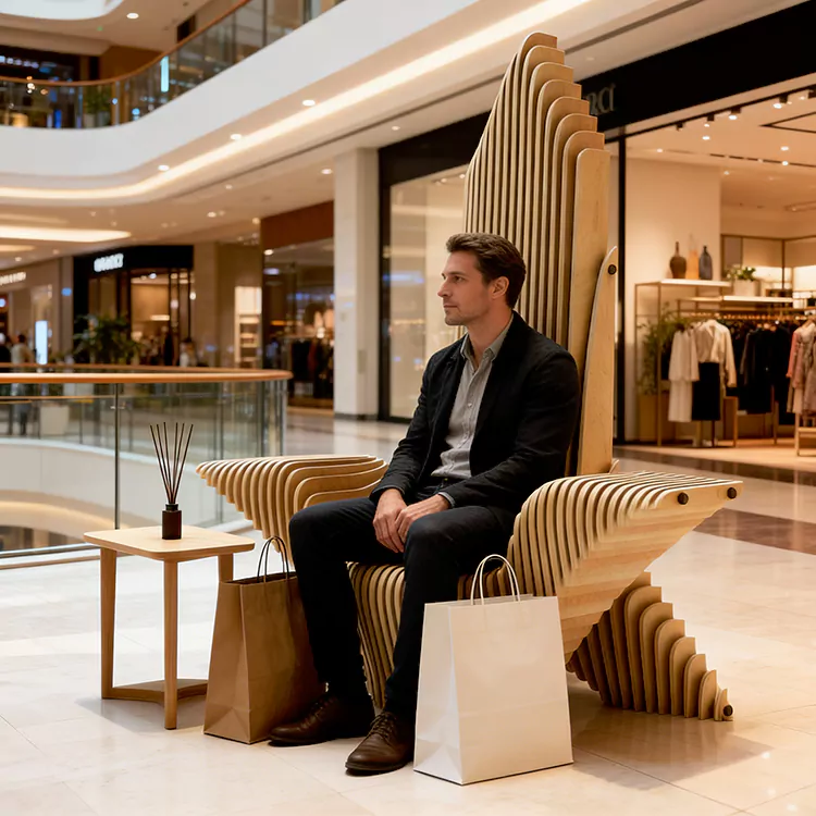 Parametric High Back Sculpture Accent Chair