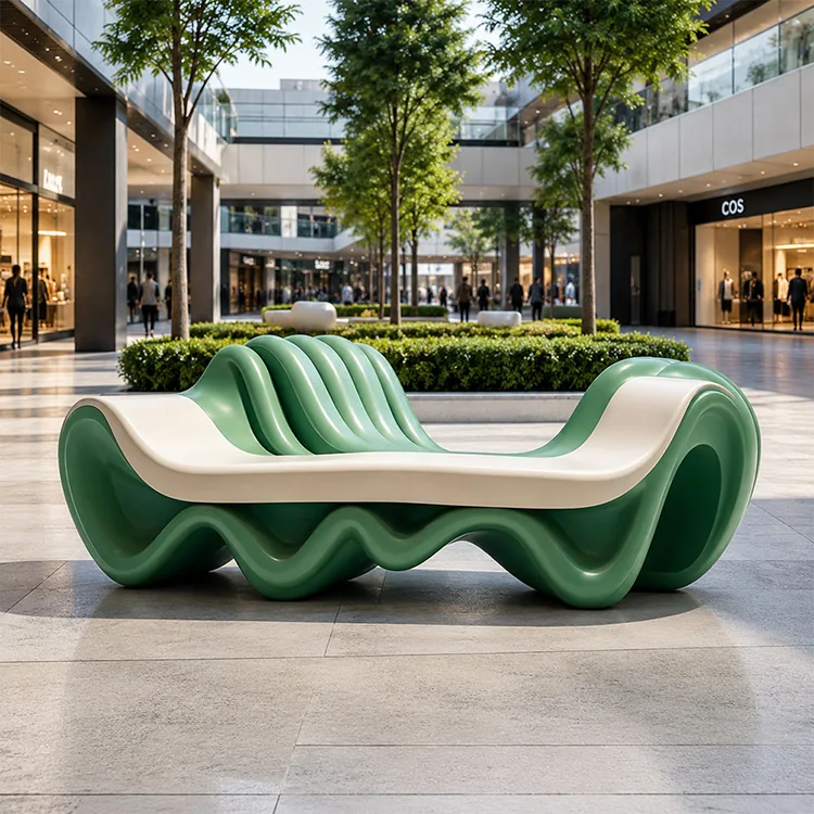 Art Wave Fiberglass Lounge Bench
